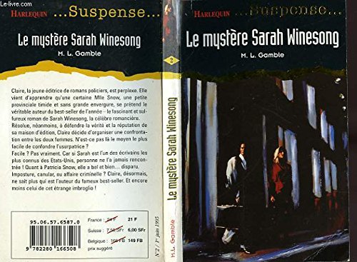 Le mystère Sarah Winesong (Suspense) 9782280166508