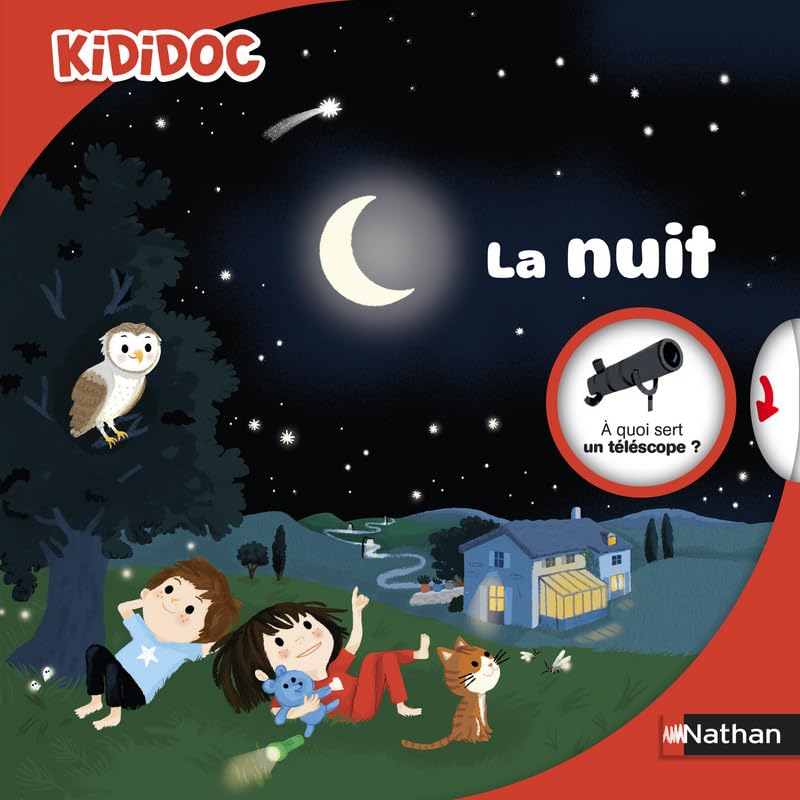 La nuit - Livre animé Kididoc dès 4 ans 9782092565148