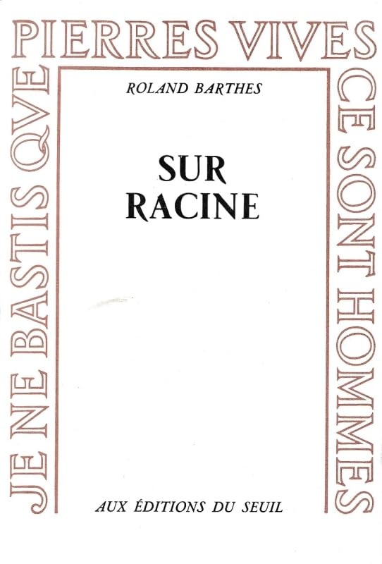 Sur Racine 9782020025966