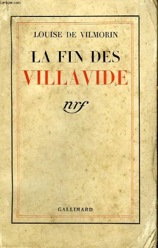 La fin des villavide 9782070265374