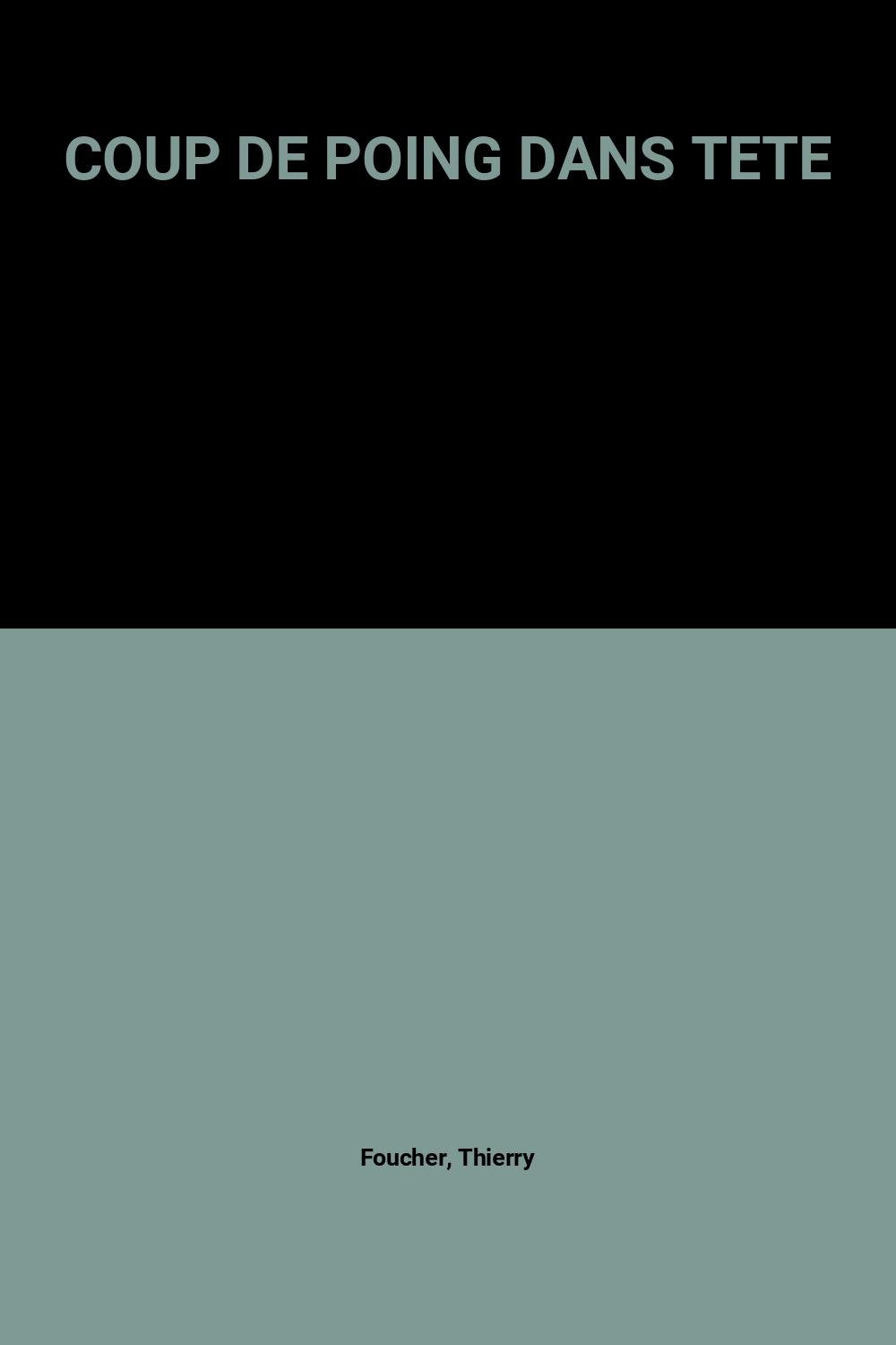 Coup De Poing Dans Tete 9782841461820
