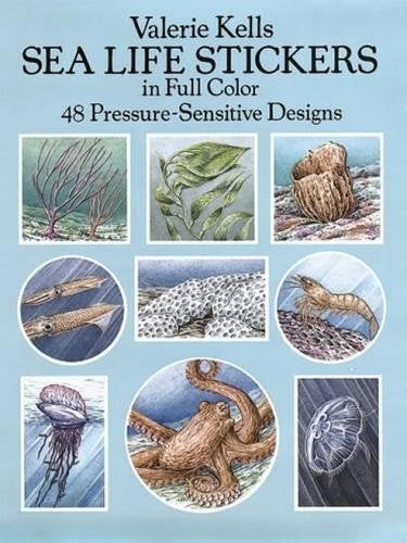 Sea Life Stickers in Full Color: 48 Pressure-Sensitive Designs 9780486266947