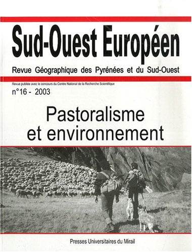 Pastoralisme et environnement revue sud ouest Europeen n16 9782858167036