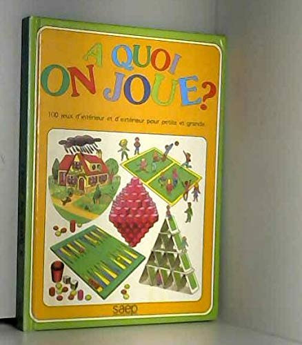 A quoi on joue ? 9782737240027
