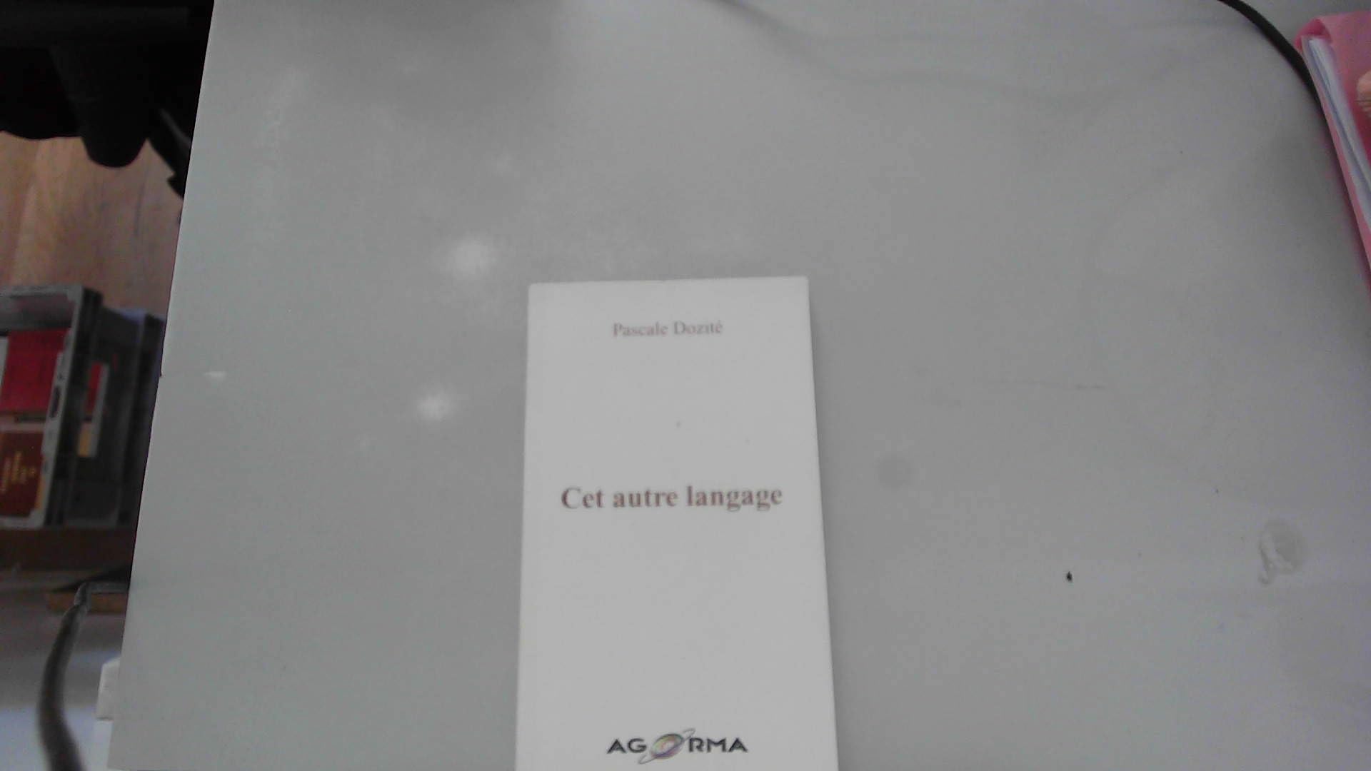 Cet autre langage 9782884410038
