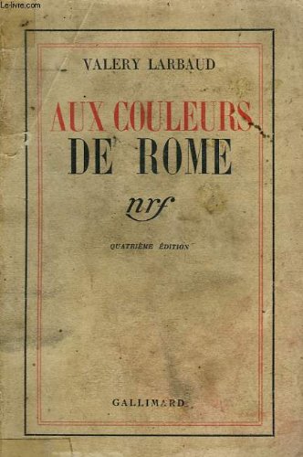 AUX COULEURS DE ROME 9782070237388
