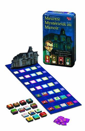 University Games - 8447 - Jeu de Société - Meurtre Mystérieux au Manoir - Version Voyage - Boîte Métal 0794764084474