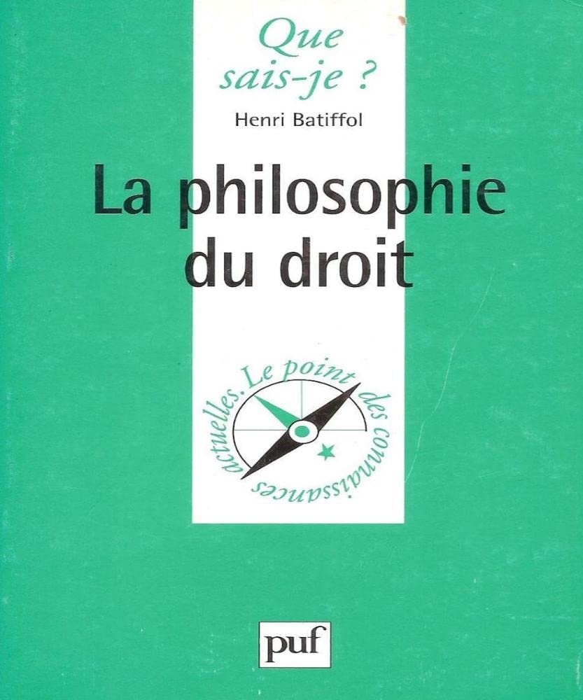 La philosophie du droit 9782130427681