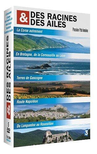 Des racines et des ailes - Passion Patrimoine : La Corse autrement / En Bretagne, de la Cornouaille au Léon / Terres de Gascogne / Route Napoléon / Du Languedoc au Roussillon - Coffret 5 DVD 3333290012901