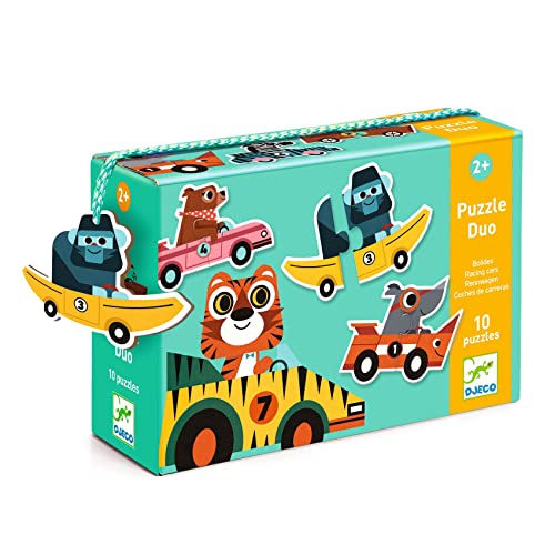 DJECO - Puzzle Duo Bolides éducatifs (38148) 3070900081482