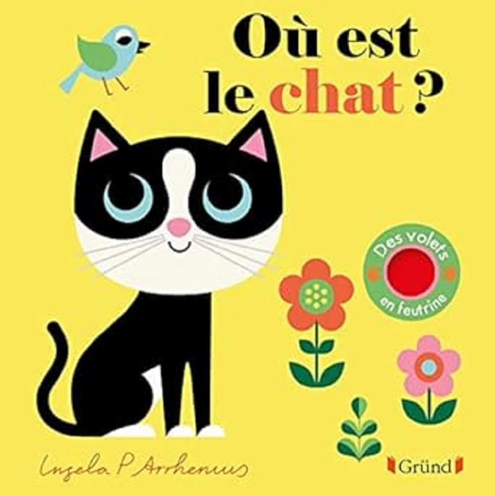 Où est le chat – Livre à rabats en feutrine et miroir – À partir de 6 mois 9782324029738