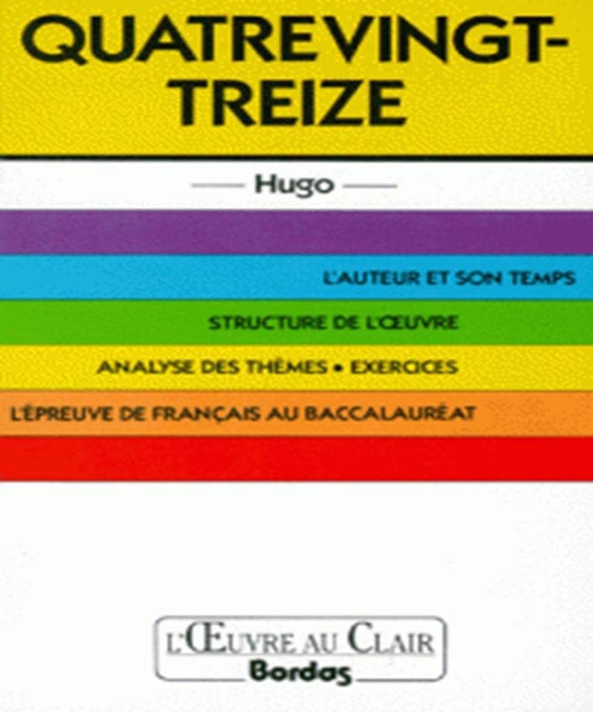 O.CL/HUGO QUATR.V.TREIZE (Ancienne Edition) 9782040193416