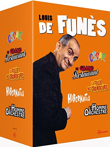 Louis de Funès - 5 films cultes : Le grand restaurant + Oscar + Hibernatus + L'homme orchestre + La folie des grandeurs 3607483156421