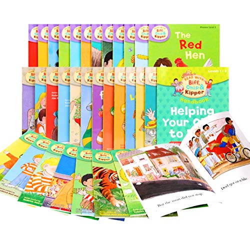 Read with Biff, Chip & Kipper Set Phonics and First Stories 33 Books Collection Level 1-3 9780192739858