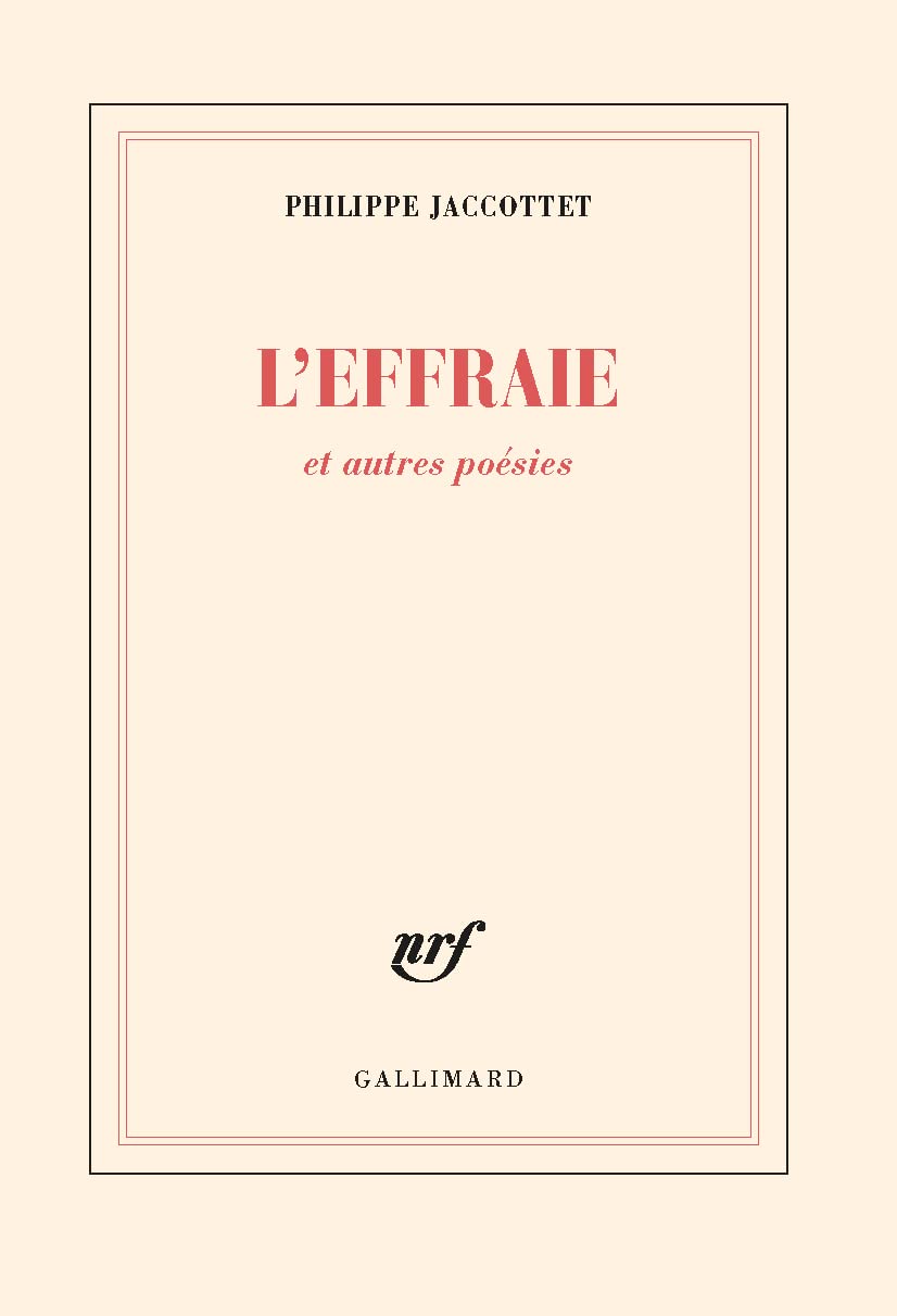 L'Effraie et autres poésies 9782070298280