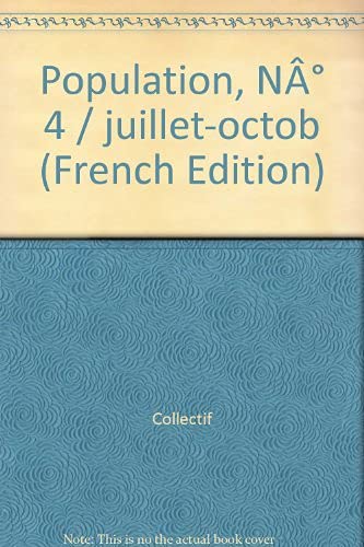 Population 2003 n°4-5 juillet-octobre. La conjoncture démographique en France 9782733230466