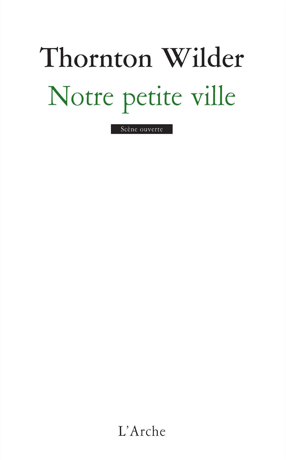 Notre petite ville 9782851817914
