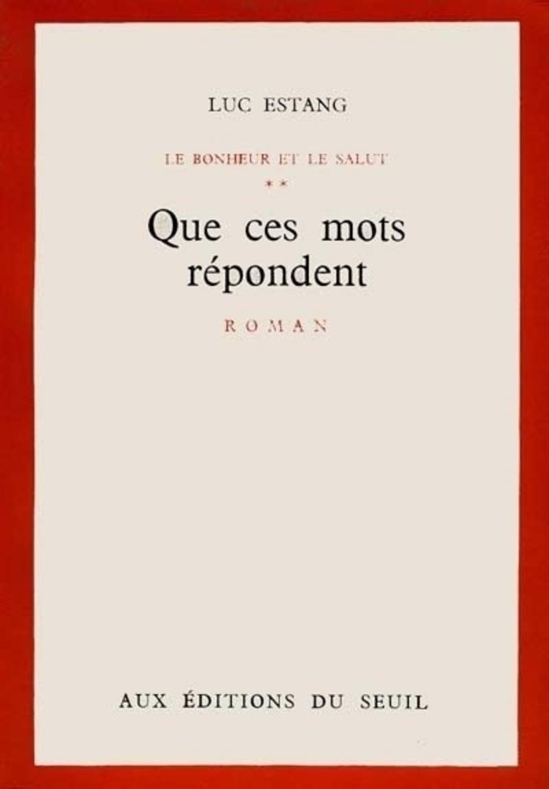 Que ces mots répondent 9782020010160