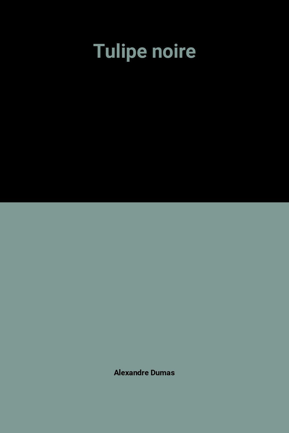 Tulipe noire 9782700202878