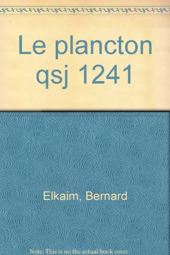 Le plancton 9782130481249