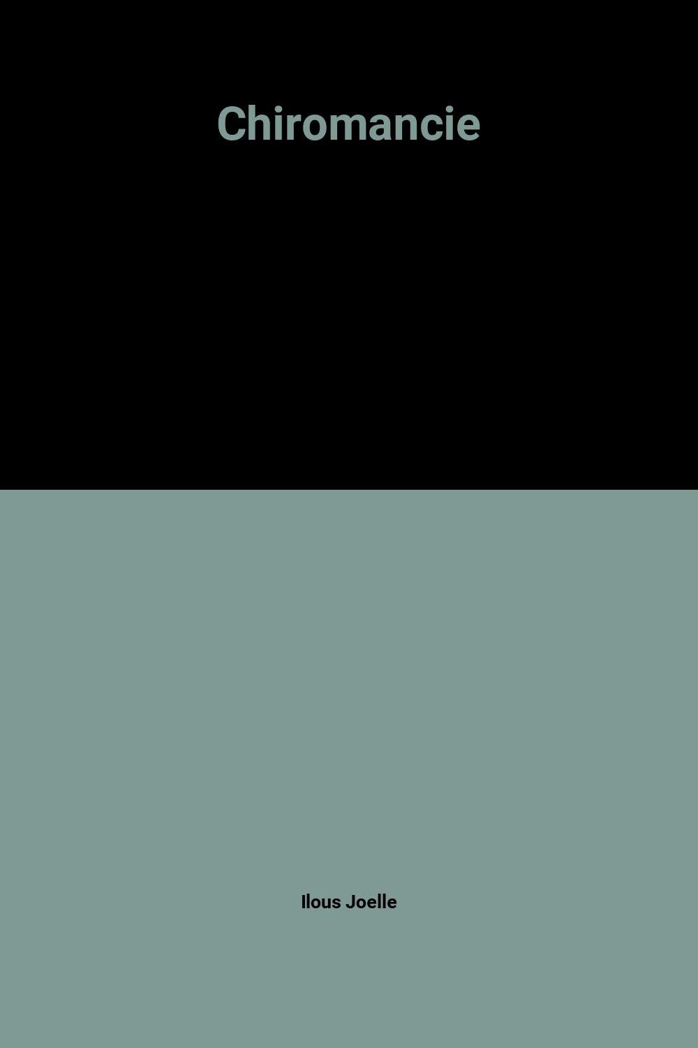 Chiromancie 9782843081507