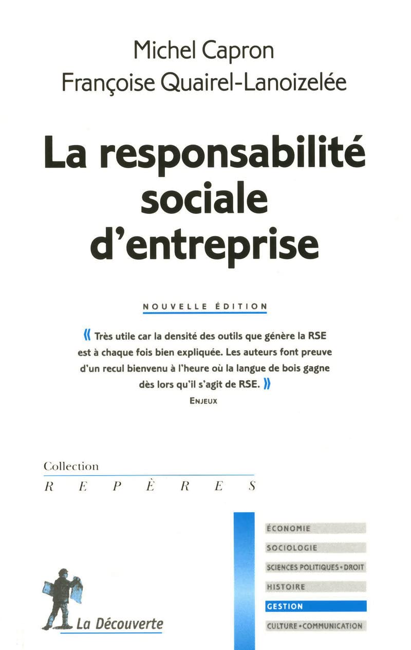 La responsabilité sociale d'entreprise 9782707165008