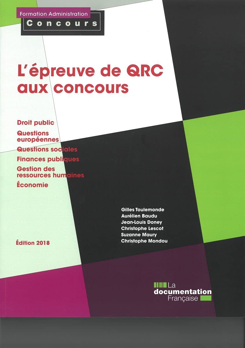 L'épreuve de GRC aux concours 9782111456617