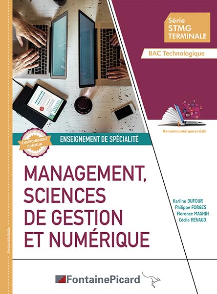 Management, sciences de gestion et numérique Enseignement de sécialité Terminale STMG Bac technologique 9782744644610