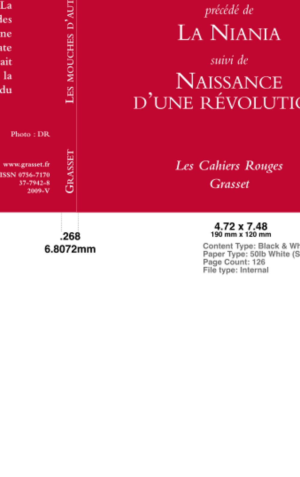 Les mouches d'automne précédé de La Niania et suivi de Naissance d'une révolution 9782246223047