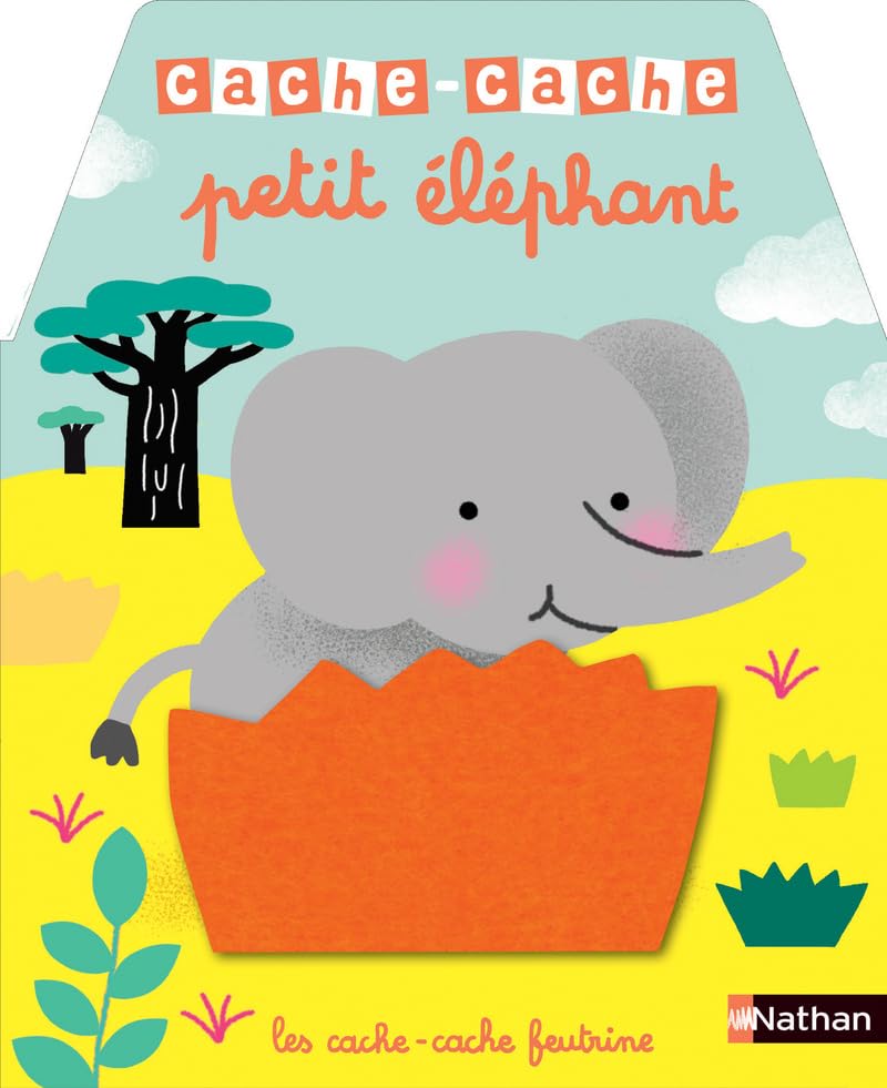 Cache cache - petit éléphant - Livre à toucher dès 6 mois 9782092592106
