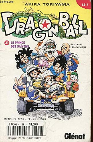Dragon ball, n° 39, le prince des saïyens