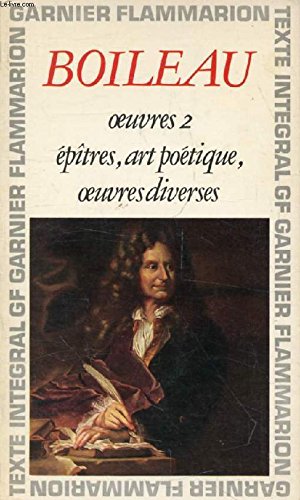 OEUVRES, 2 TOMES (SATIRES, LE LUTRIN / EPITRES, ART POETIQUE, OEUVRES DIVERSES)