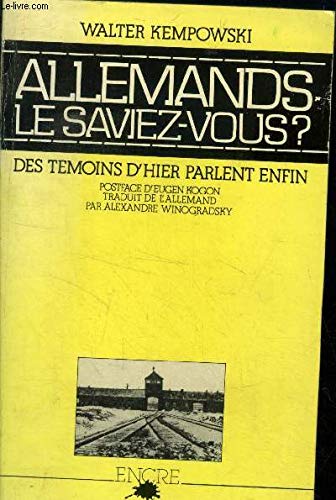 Allemands, le saviez-vous ? 9782864180685