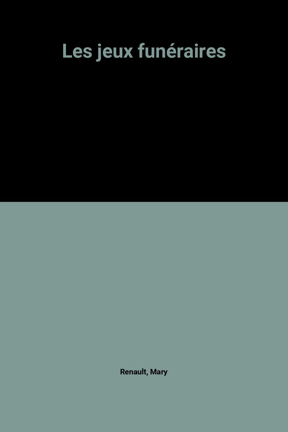 JEUX FUNERAIRES 9782260004509