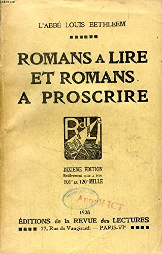 Romans a lire et romans a proscrire