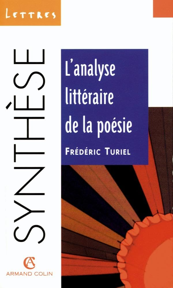 Analyse littéraire de poésie, numéro 10 9782200018542