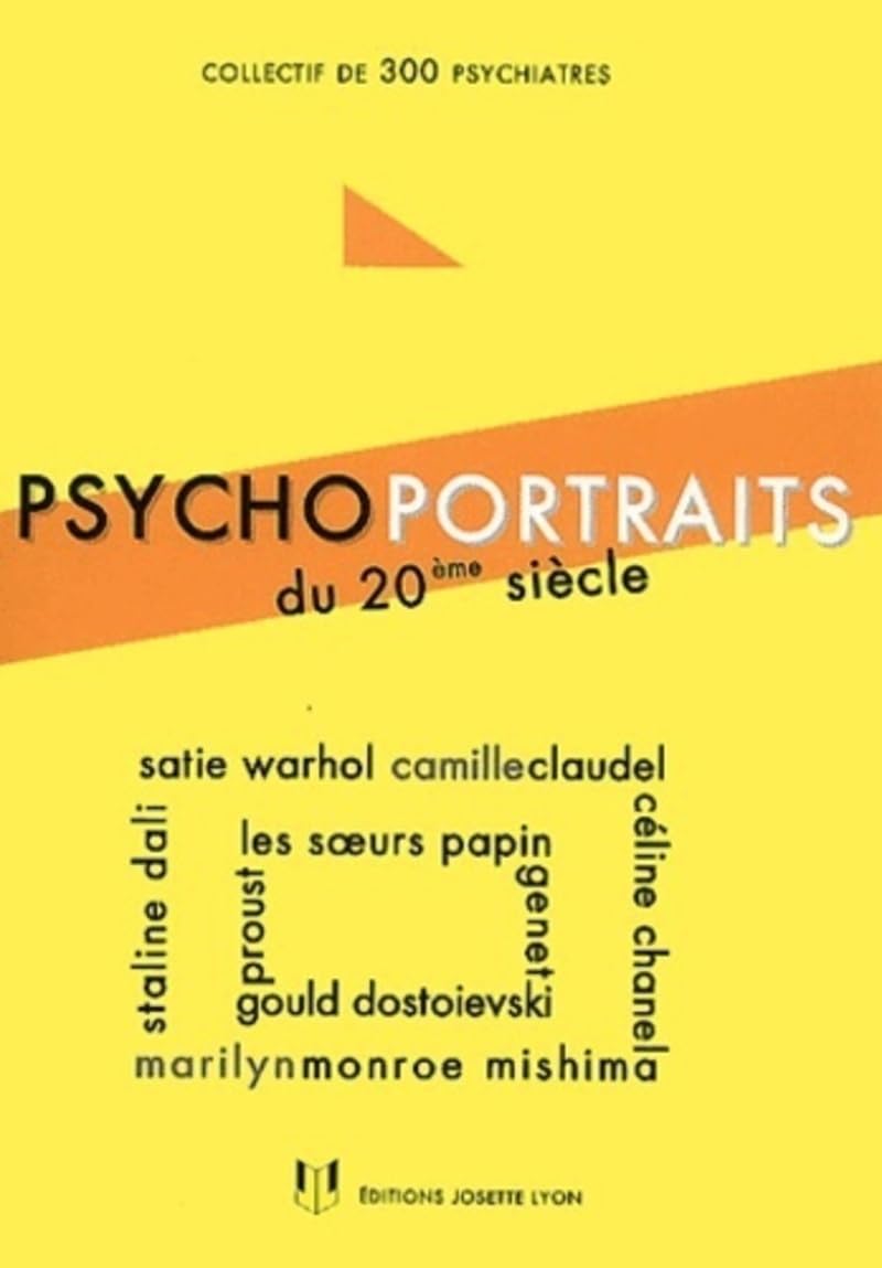 Psychoportraits du 20eme siecle 9782843190445