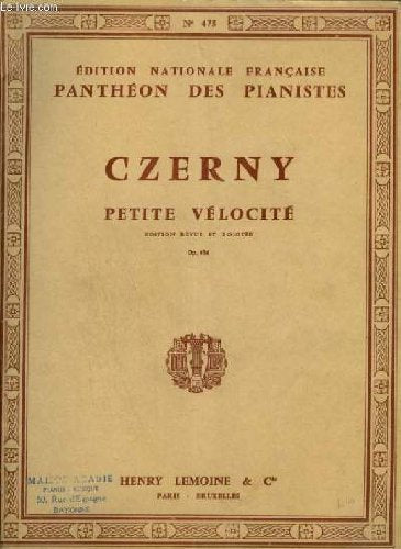 PETITE VELOCITE - OP.636 POUR PIANO.