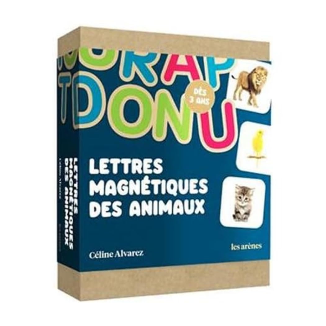 Coffret Lettres magnétiques animaux Céline Alvarez 9791037504197