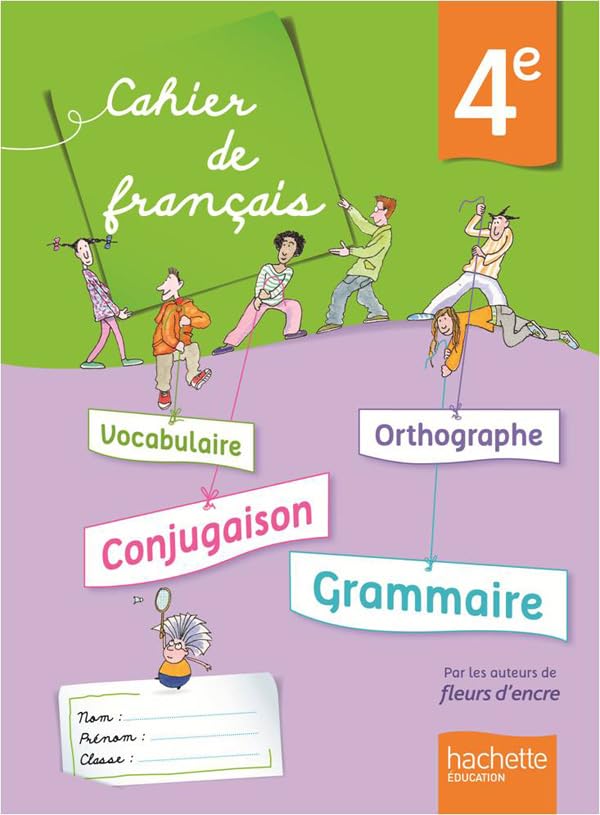 Cahier de français 4e - édition 2013 9782011204806