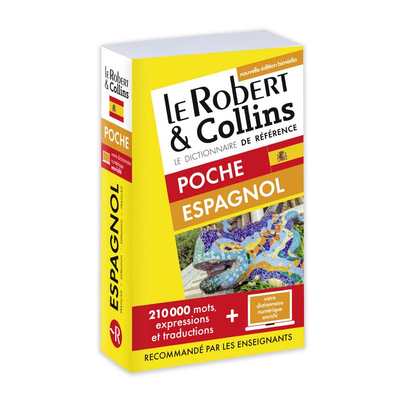 Dictionnaire Le Robert & Collins Poche Espagnol et sa version numérique à télécharger PC: Poche broché + Dictionnaire à télécharger PC 9782321010760