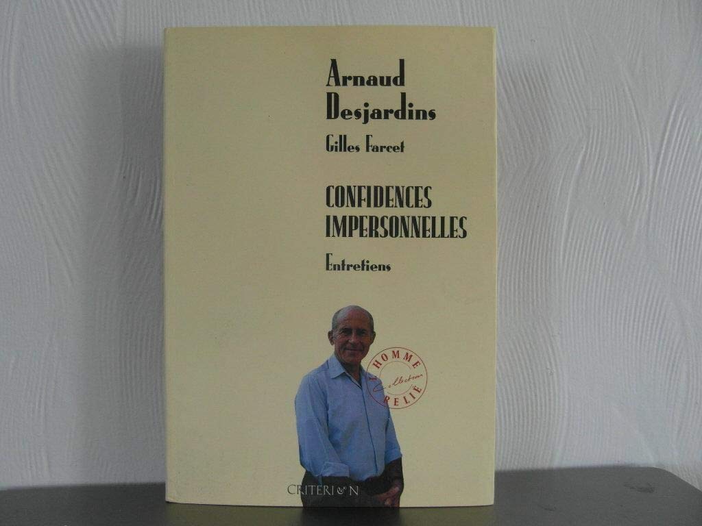 Confidences impersonnelles 9782903702823