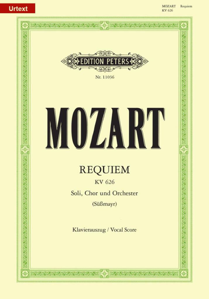 Requiem KV626 (Sussmayr) --- Chant (SATB) et Piano 9790014107864