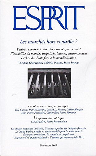 Esprit - Les marchés hors contrôle ?: Décembre 2011 9791090270022