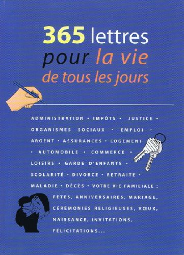 365 lettres pour la vie de tous les jours 9782702826300
