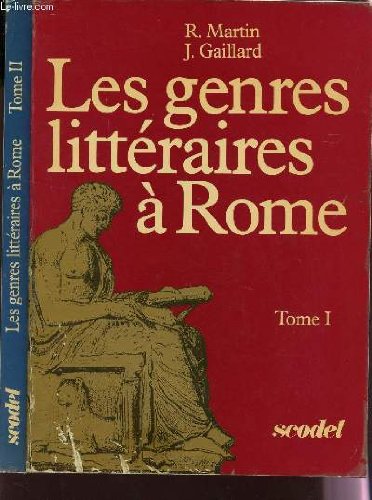 LES GENRES LITTERAIRES A ROME / TOMES I ET II.