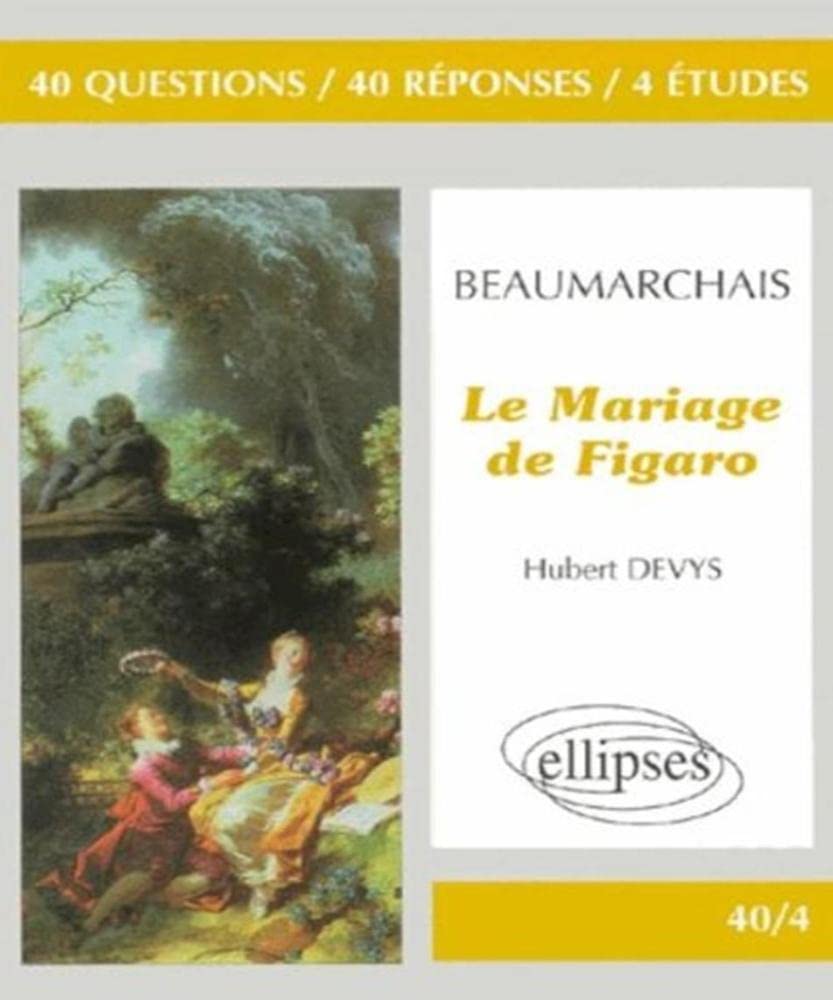 Beaumarchais, Le mariage de Figaro 9782729869199