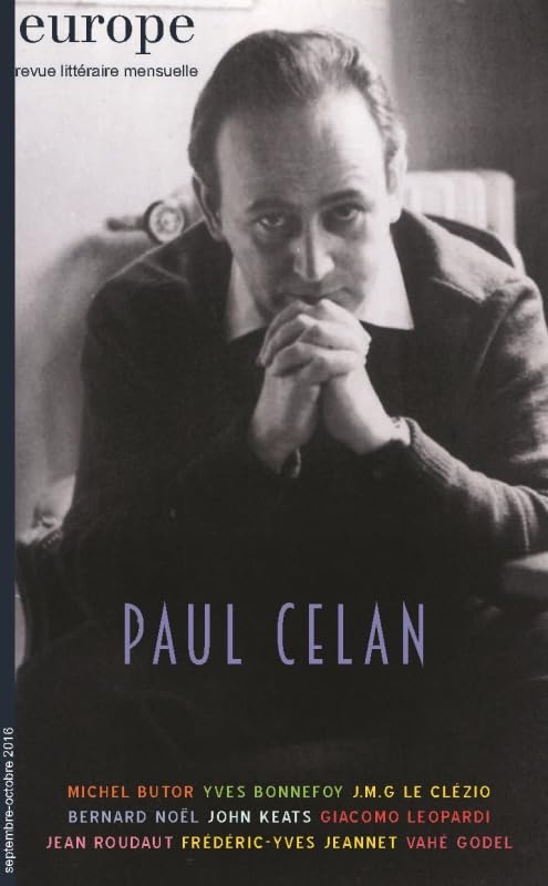 PAUL CELAN REVUE EUROPE N° 1049-1050 9782351500828