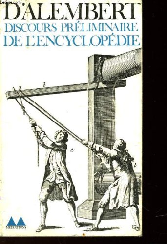 Discours preliminaire de l'encyclopedie
