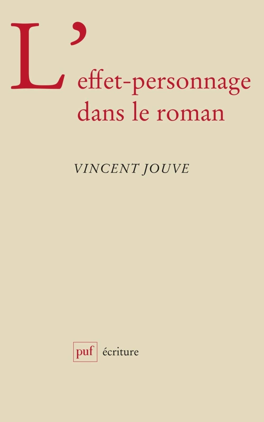 L'effet-personnage dans le roman 9782130442707